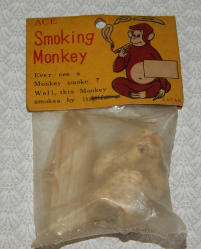 Vintage ace smoking monkey - smoking,
