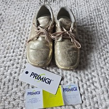 Primigi Girl Gold Glitter Shoes UK 13 EU 32 Size Lace Up