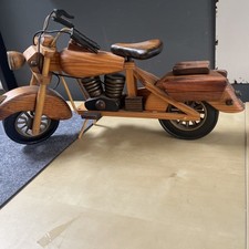 Wooden Handmade Model Motorcycle