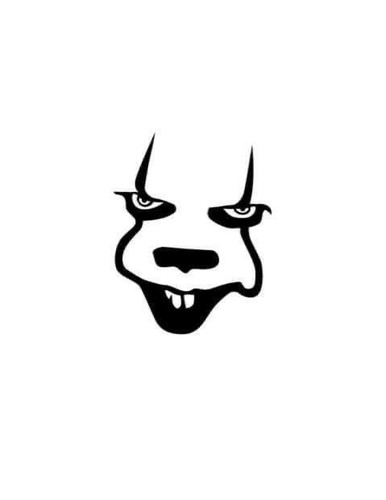 Small clown face - small, it