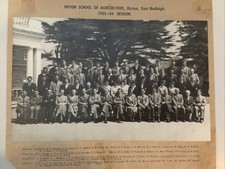 Black & White Devon School Of Agriculture Bicton 1953 54 Session Student Photo