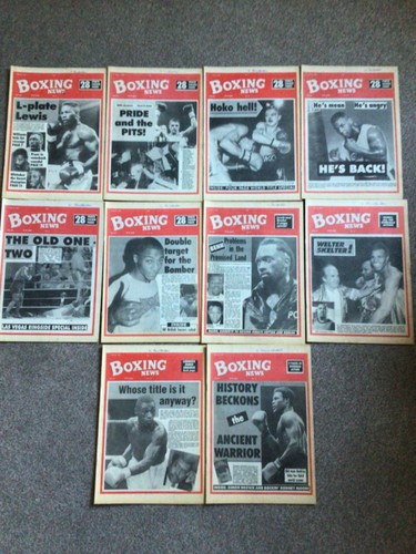 Boxing news magazines x10 - magazines,