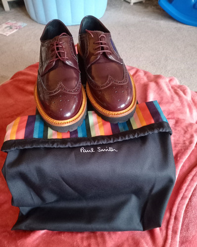 Paul smith burgundy leather - burgundy,