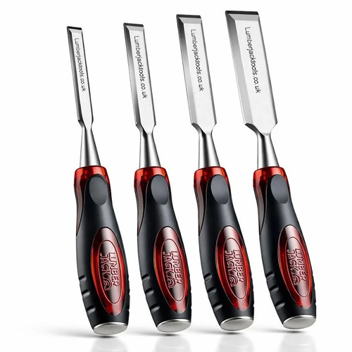Lumberjack wood chisel set 4pc - chisel,