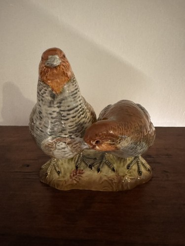 Rare beswick partridge pair - rare,