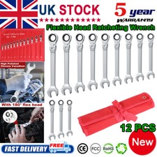 12pcs 8-19mm Flexible Ratchet