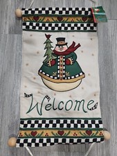 Felted Wool Welcome Hanging