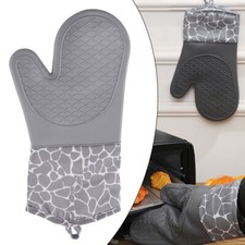 2Pcs/Set Silicone Oven Gloves aterproof Heat Resistant Non-Slip Mitts Cooking
