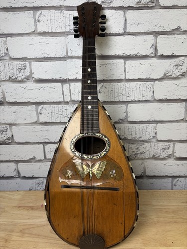 Antique string mandolin bowl - antique, 8