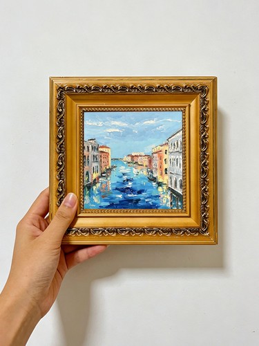 Venice canal with colorful - venice,