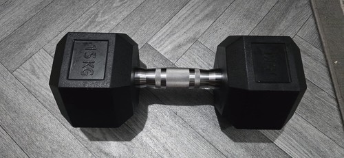 Rubber hex dumbbell - 15,