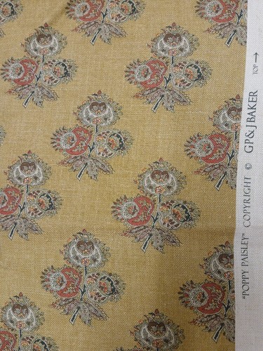 Baker poppy paisley - baker, ochre