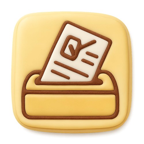 Ballot paper vote - vote, cookie