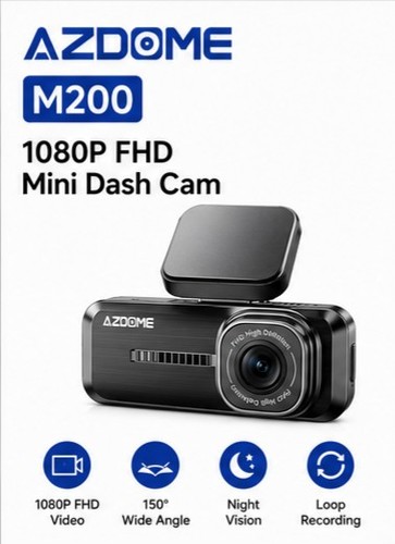 Azdome mini dash cam 1080p - azdome,