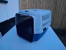 Hard Plastic Pet Carrier Kennel Crate for Cat Dog Travel - Secure Latch 