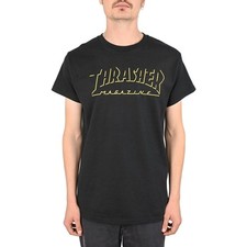 Thrasher Shadow Mag Logo S/S T-Shirt - Black