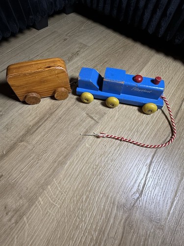 Vintage playskool wooden pull - wooden,