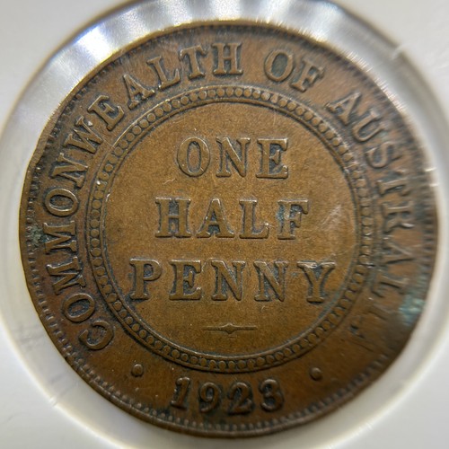 1923 half penny - half,