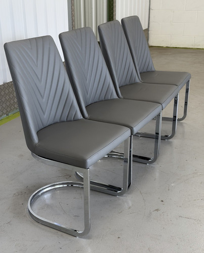 Set grey modern dining - of,