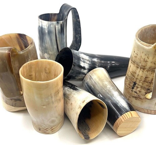 Real viking drinking horns - real,