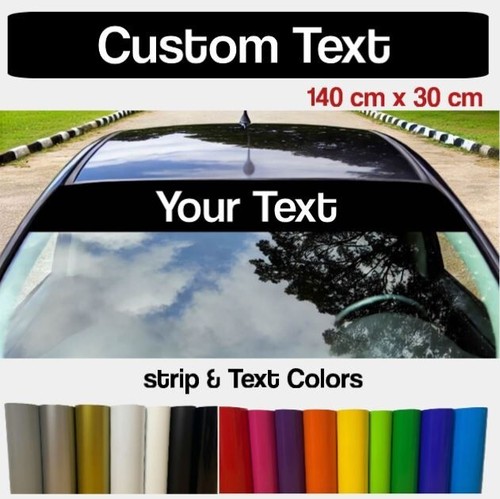 Personalised car sun strip - car,