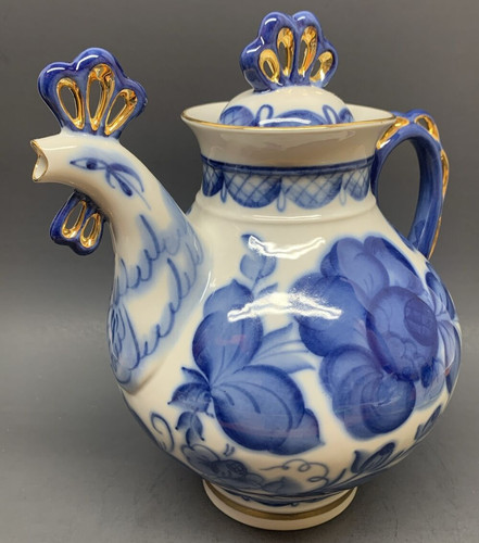 Vtg rooster teapot rare large - rare,