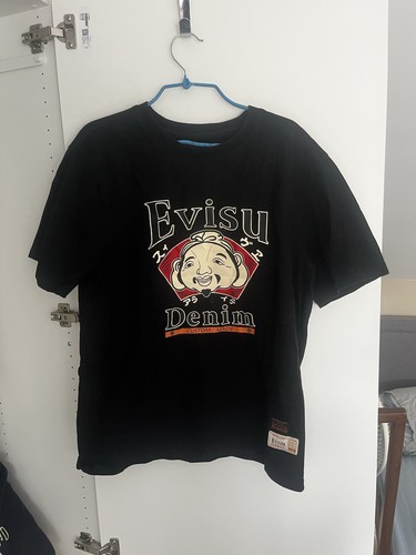 Evisu men print t shirt - l,