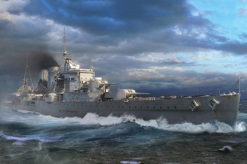 Trumpeter 700 hms exeter - 1/700,