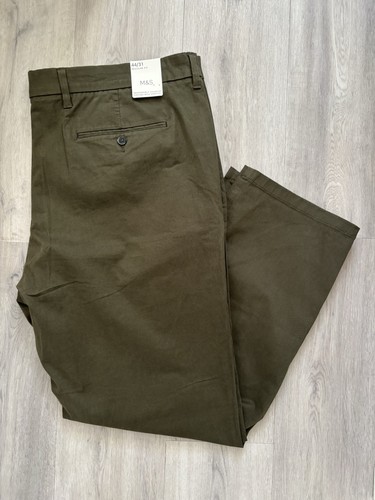 Mens khaki green regular - m&s,
