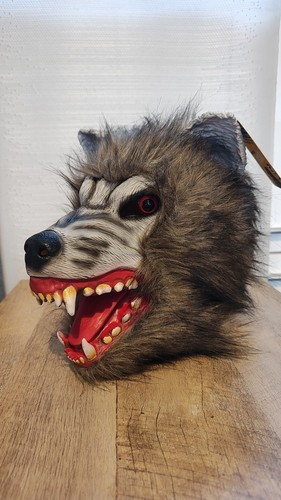 Creepyparty grey werewolf mask - grey,