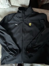 PUMA Ferrari Men's Soft Shell Jacket Size XL Black
