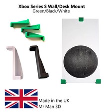 Xbox Series S Wall/Underdesk Mount White/Black/Green UK Made Fast Shipping