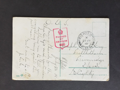 1918 field post - gb,
