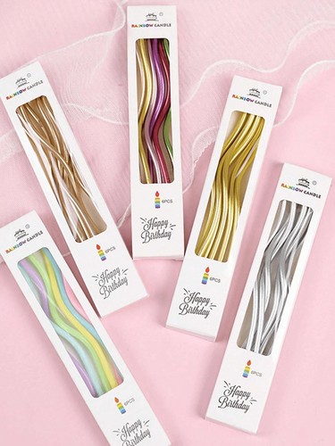 12pcs twisty birthday - 12pcs, candles
