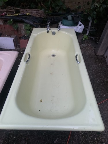 Vintage cast iron bath lemon - vintage,