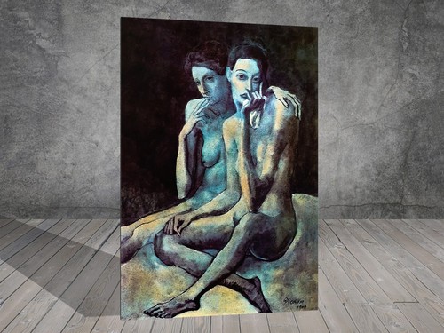 Pablo picasso two friends - two,