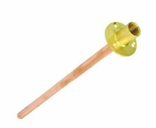 Outside Garden Tap Wall Plate Tube 15mm X 1/2 350mm Copper Pipe Tube Through