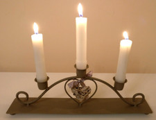 3 Candle Candelabra Holder &