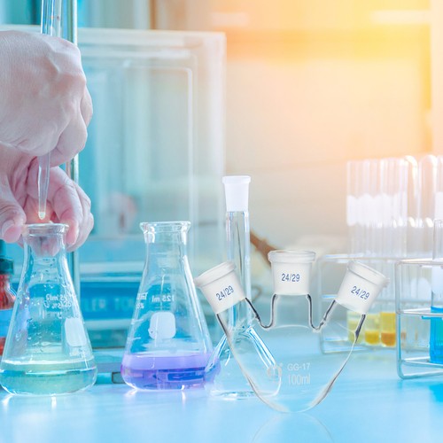 Laboratory neck flask - laboratory,