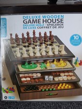 Deluxe Wooden Game House 10in1