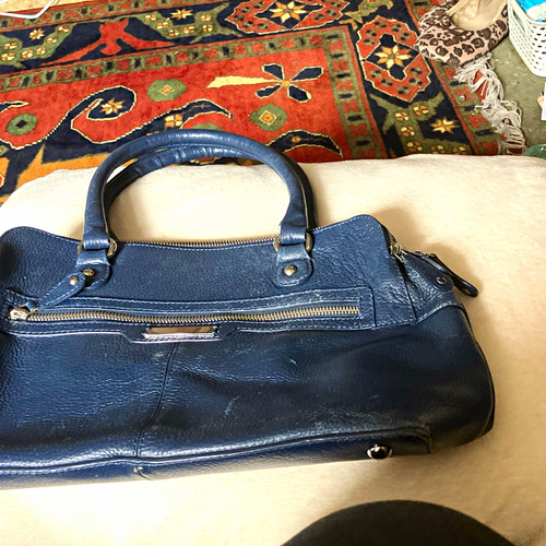 Ben lisi blue leather - de, tote