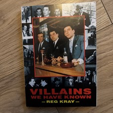 book the Villains we have known by Reg Kray rare cover design