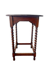 Antique Vintage Oak Barley