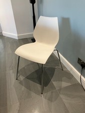 x4  White Kartell Maui Chairs