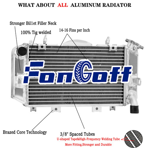 Row aluminum atv radiator - 2,
