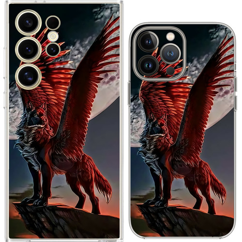 Mythical creature wolf eagle - wolf,
