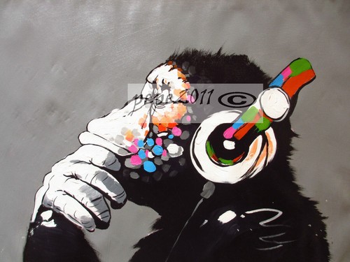 Canvas street art - print, dj