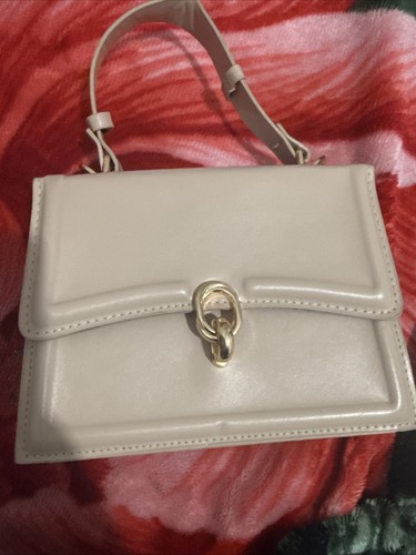 Cream white shoulder - shoulder, bag