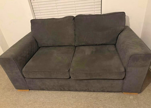 Dfs grey fabric 2 seater - x,