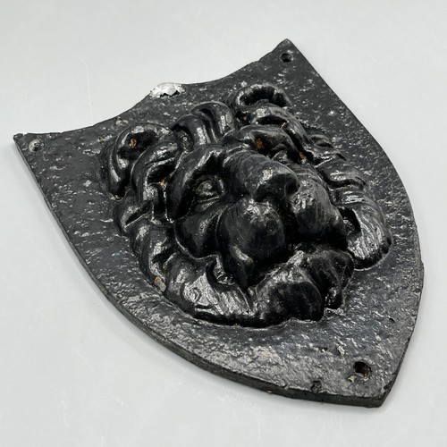 Lion garden wall - lion, plaque